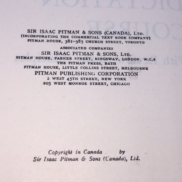 Vintage Pitman Shorthand Dictation Course Textbook Hardcover - Picture 7 of 11